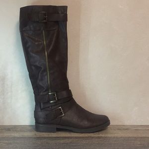 Knee-high brown boots